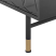 Komoda szafka z drzwiami 120 cm czarna, 9923704