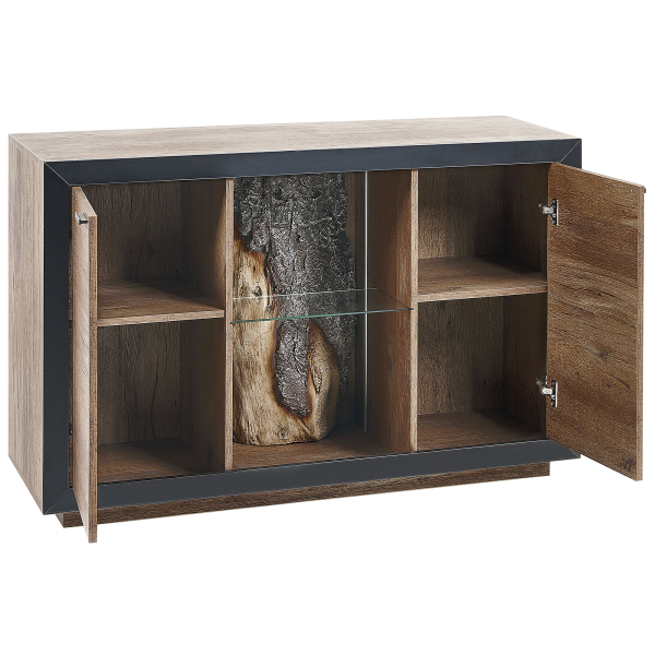 Komoda szafka dwudrzwiowa jasne drewno, 9923748