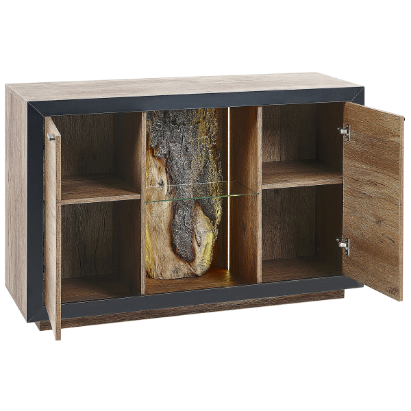 Komoda szafka dwudrzwiowa jasne drewno, 9923749