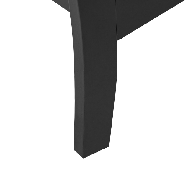 Komoda z 6 szufladami MDF metalowe uchwyty sypialnia salon czarna, 9923763
