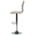 Hoker barowy obrotowy ekoskóra beżowy, 9925258