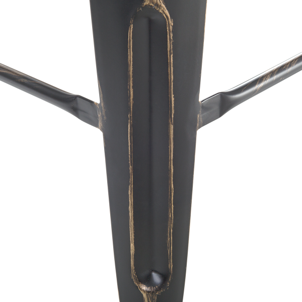 Zestaw 2 stołków barowych metalowy 76 cm czarno-złoty, 9929178