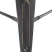 Zestaw 2 stołków barowych metalowy 76 cm czarno-złoty, 9929178