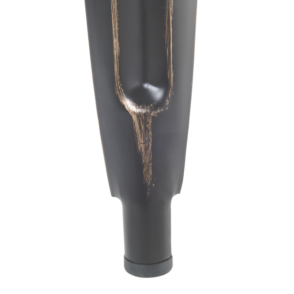 Zestaw 2 stołków barowych metalowy 76 cm czarno-złoty, 9929179