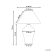 Lampa stołowa porcelanowa biało-niebieska, 9931029