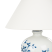 Lampa stołowa porcelanowa biało-niebieska, 9931031