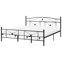 Łóżko metalowe rama stelaż 180x200 czarne