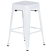 Komplet stołków barowych metalowych 60 cm biały, 9931773