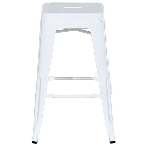 Komplet stołków barowych metalowych 60 cm biały, 9931774