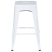 Komplet stołków barowych metalowych 60 cm biały, 9931774