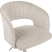 Fotel biurowy obrotowy pikowany welurowy beżowy, 9934782