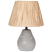 2 lampy stołowe nocne ceramiczne szare z naturalnym, 9937559