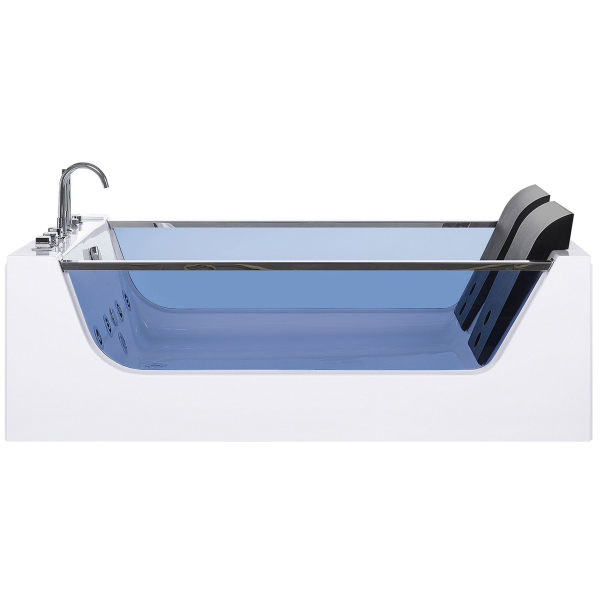 Dwuosobowa wanna LED hydromasaż biała, 9938399