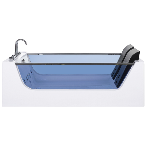 Dwuosobowa wanna LED hydromasaż biała, 9938403