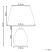 2 lampy stołowe nocne ceramiczne białe z naturalnym, 9941502