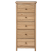 Komoda szafka 5 szuflad jasne drewno, 9941864