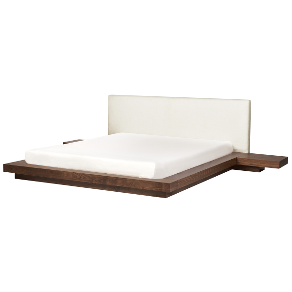 Łóżko wodne materac boucle 180x200 jesion brązowy, 9942320