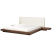 Łóżko wodne materac boucle 180x200 jesion brązowy, 9942320