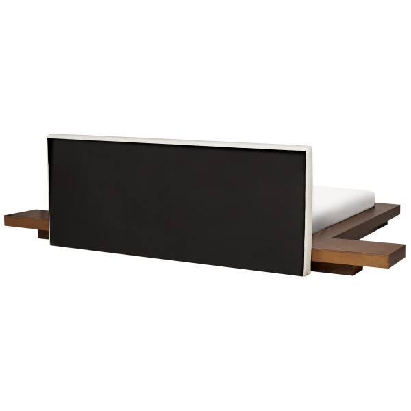 Łóżko wodne materac boucle 180x200 jesion brązowy, 9942321