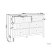 Komoda z 6 szufladami MDF złote uchwyty salon sypialnia biała, 9942341