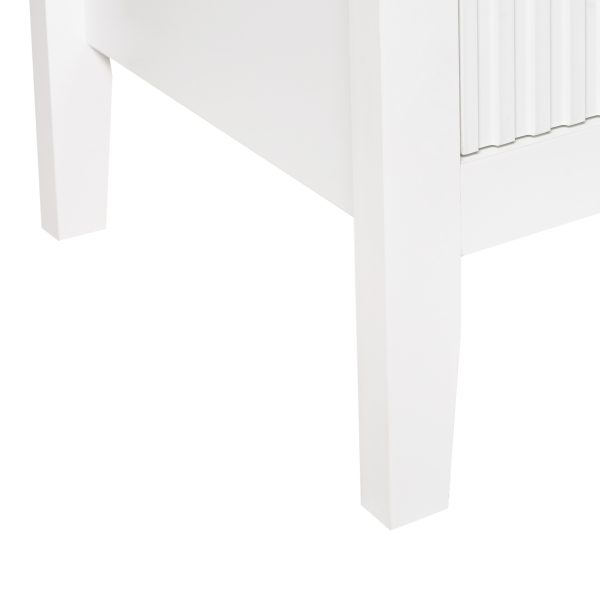 Komoda z 6 szufladami MDF złote uchwyty salon sypialnia biała, 9942346