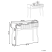 Konsola 2 szuflady MDF jasne drewno, 9942562
