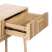 Konsola 2 szuflady MDF jasne drewno, 9942566