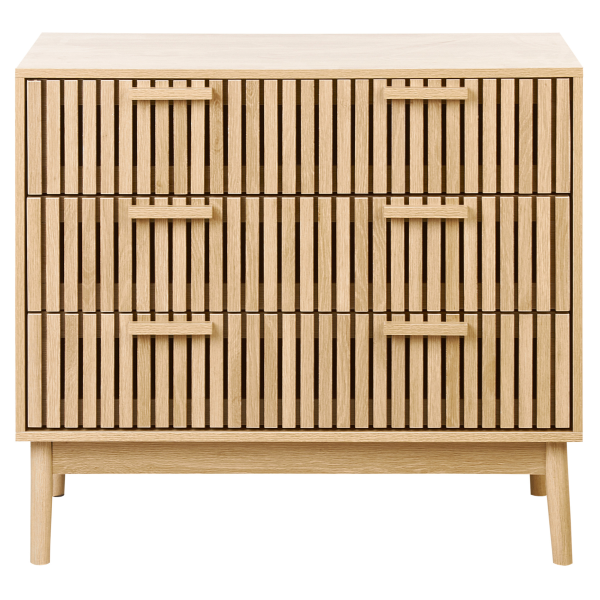 Komoda styl skandynawski szuflady jasne drewno, 9942665