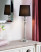 Lampa stołowa nocna abażur glamour czarna, 9945705