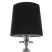 Lampa stołowa nocna abażur glamour czarna, 9945708