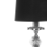 Lampa stołowa nocna abażur glamour czarna, 9945710