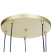 Lampa wisząca szklana 5-punktowa złota, 9945831