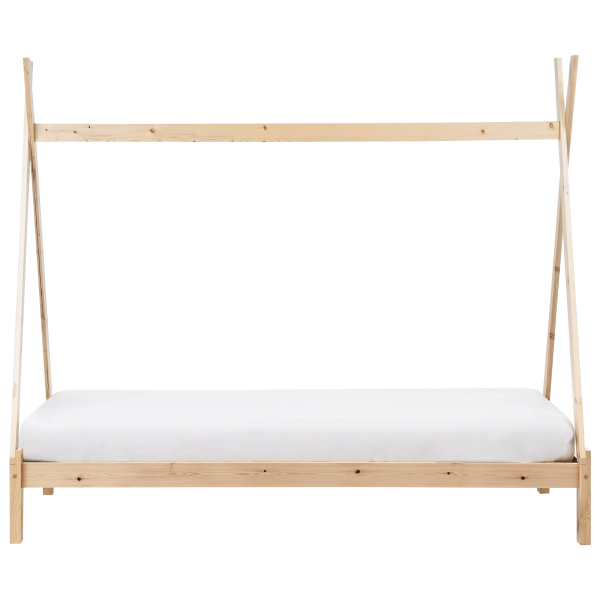 Łóżko dla tipi domek 90 x 200 cm jasne drewno, 9946646