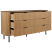 Szafka komoda 6 szuflad MDF jasne drewno, 9948338