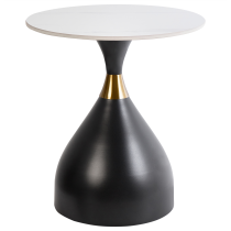 Stolik pomocniczy ceramiczny blat biały