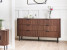 Szafka komoda 6 szuflad MDF ciemnobrązowe, 9951248
