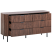 Szafka komoda 6 szuflad MDF ciemnobrązowe, 9951253