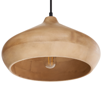 Lampa wisząca dekoracyjna drewniana jasny brąz