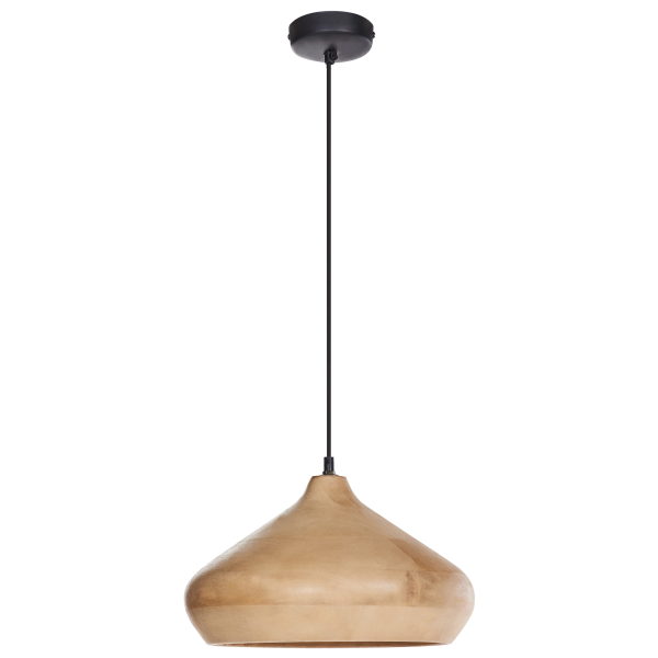 Lampa wisząca dekoracyjna drewniana jasny brąz, 9951750