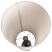 Lampa podłogowa ceramicza z abażurem czarna, 9952839