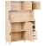 Kredens z szufladami rattanowy front jasnobrązowa, 9952967
