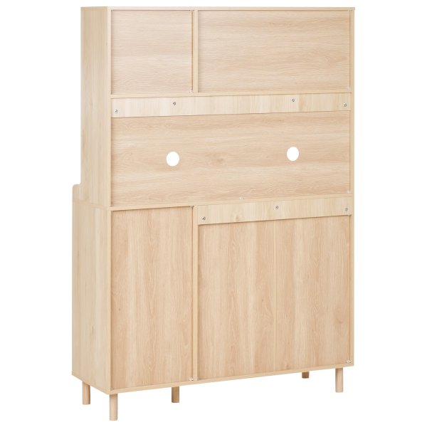 Kredens z szufladami rattanowy front jasnobrązowa, 9952969