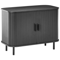 Produkt: Szafka do salonu dwudrzwiowa MDF styl retro czarna