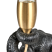 Lampa stołowa w kształcie słonia żywica syntetyczna czarna, 9954816