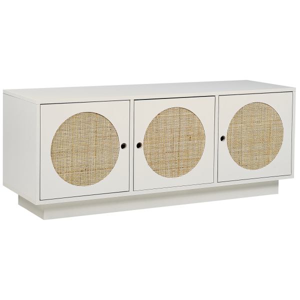 Szafka front plecionka rattanowa biała, 9955707
