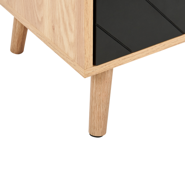 Szafka dwudrzwiowa z półkami jasne drewno MDF, 9956461
