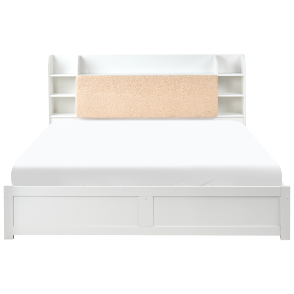 Rama łóżka z 4 szufladami i półkami 180x200 białe, 9960722