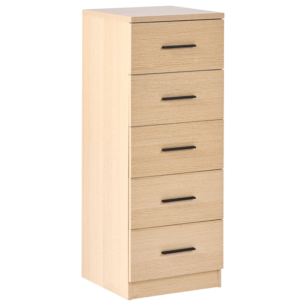 Komoda szafka z 5 szufladami jasnobrązowa, 9961804