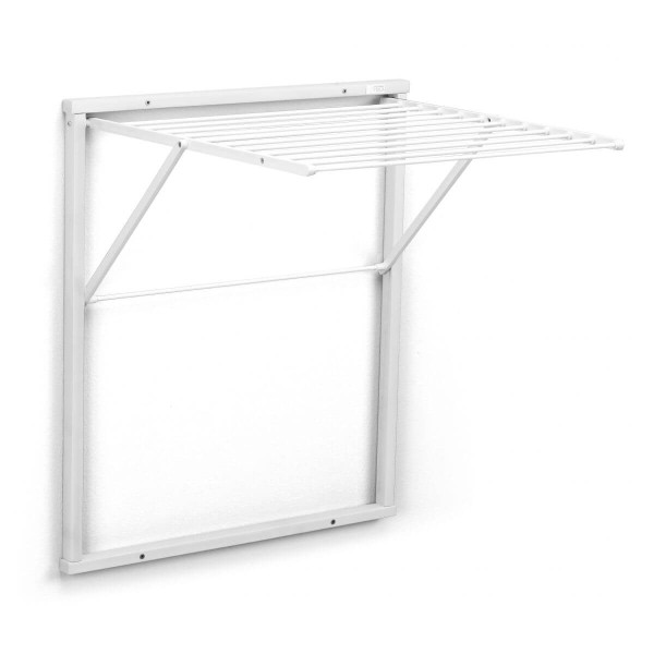 ARREDAMENTI KLEDY Naścienna suszarka na pranie - 80 x 69 cm, Biały, 9963635