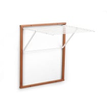ARREDAMENTI KLEDY Naścienna suszarka na pranie - 80 x 69 cm, Brązowy